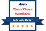 Avvo - Client's Choice Awards 2012 - Carla Leslie Hartley