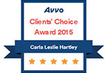 Avvo - Client's Choice Awards 2015 - Carla Leslie Hartley