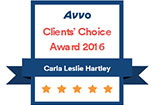 Avvo - Client's Choice Awards 2016 - Carla Leslie Hartley