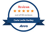 5 Star Reviews By Avvo - Carla Leslie Hartley