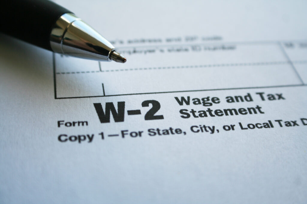 Proof of Income For W-2 Employees
